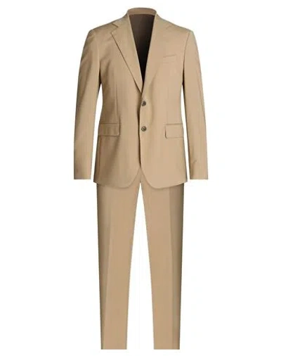 Brian Dales Man Suit Sand Size 42 Wool, Polyester, Elastane In Beige