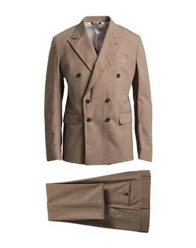 Brian Dales Man Suit Sand Size 44 Polyester, Wool, Elastane In Beige