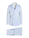 Brian Dales Man Suit Sky Blue Size 40 Wool In Blue