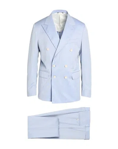Brian Dales Man Suit Sky Blue Size 40 Wool