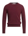 Brian Dales Man Sweater Burgundy Size M Wool, Polyamide