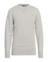 Brian Dales Man Sweater Light Grey Size Xxl Wool, Cashmere In Gray