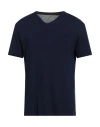 Brian Dales Man Sweater Midnight Blue Size L Viscose, Cotton In Blue