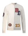 Brian Dales Man Sweatshirt Ivory Size L Cotton
