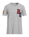 Brian Dales Man T-shirt Light Grey Size L Cotton In Grey