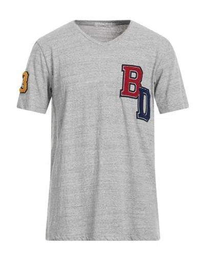 Brian Dales Man T-shirt Light Grey Size L Cotton