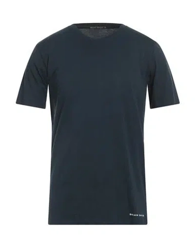Brian Dales Man T-shirt Navy Size M Cotton In Green