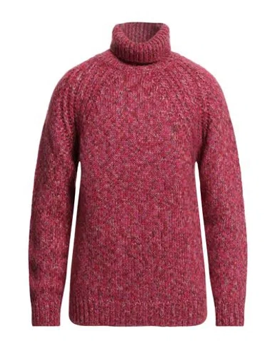 Brian Dales Man Turtleneck Fuchsia Size Xl Acrylic, Mohair Wool, Polyamide