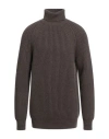 Brian Dales Man Turtleneck Taupe Size Xxl Wool, Acrylic, Cashmere