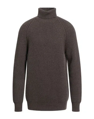 Brian Dales Man Turtleneck Taupe Size Xxl Wool, Acrylic, Cashmere