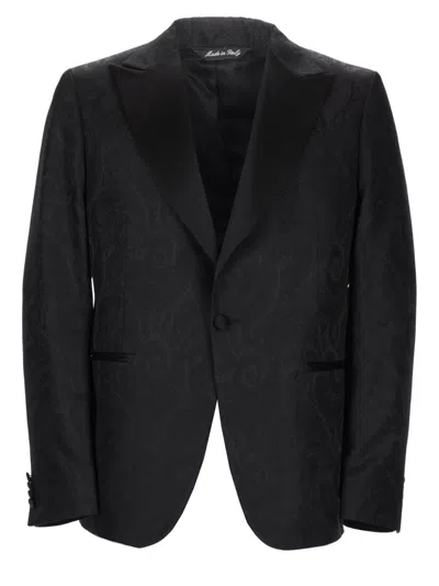 Brian Dales Men's Multicolour Casual Jacket - Size M In Black