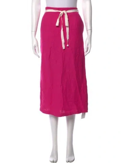 Pre-owned Brian Dales Midi Length Skirt In Pink