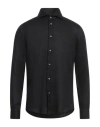 Brian Dales Natural Low Impact Man Shirt Black Size 17 ½ Linen In Black