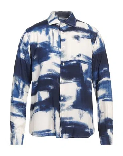 Brian Dales Natural Low Impact Man Shirt Blue Size 17 Viscose
