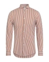 Brian Dales Natural Low Impact Man Shirt Camel Size 16 Polyamide, Elastane