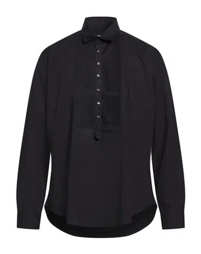 Brian Dales Natural Low Impact Man Shirt Midnight Blue Size 16 ½ Cotton In Black