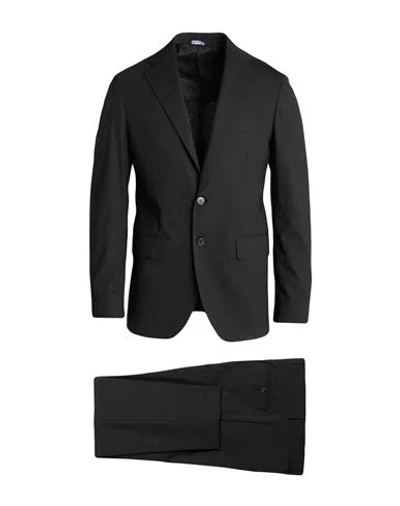 Brian Dales Natural Low Impact Man Suit Black Size 48 Polyester, Wool, Elastane