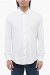 Brian Dales Nylon Stretch Shirt With Spread Collar