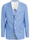 Shop Brian Dales Single-breasted Blazer In Blue