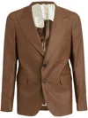 Shop Brian Dales Single-breasted Blazer In Brown