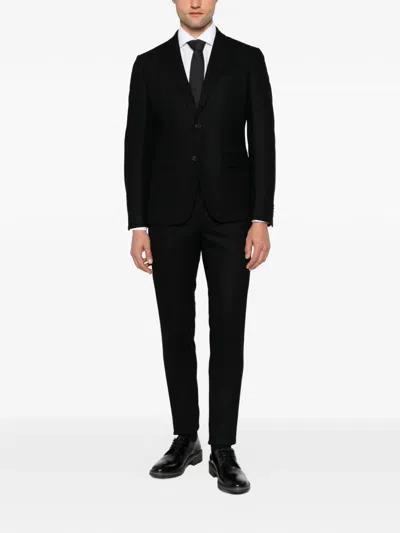 Brian Dales Single-breasted Tailored Suit In Black