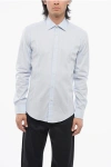 Brian Dales Spread Collar Solid Color Hopsack Shirt
