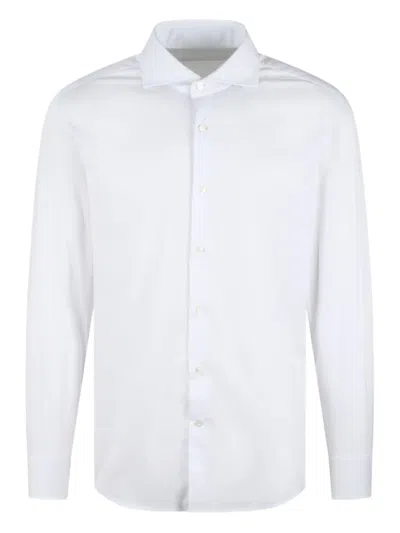 Brian Dales Stretch-cotton Shirt In Weiss