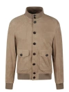 BRIAN DALES SUEDE BOMBER JACKET