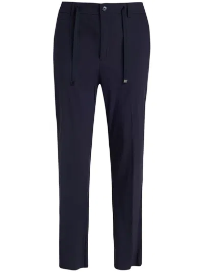 Brian Dales Tapered Trousers In Blue