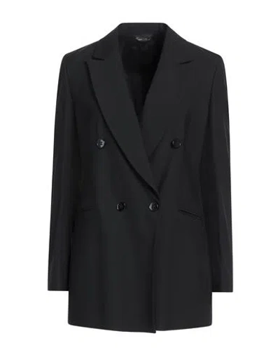 Brian Dales Woman Blazer Black Size 8 Wool, Polyamide, Elastane