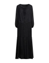 Brian Dales Woman Maxi Dress Black Size 6 Linen