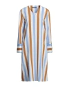 Brian Dales Woman Midi Dress White Size 10 Viscose, Polyamide In White