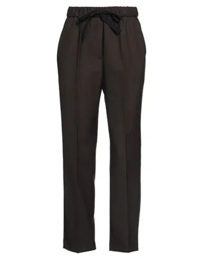 Brian Dales Woman Pants Dark Brown Size 12 Wool