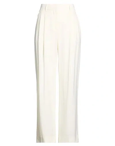 Brian Dales Woman Pants Light Grey Size 10 Wool In White