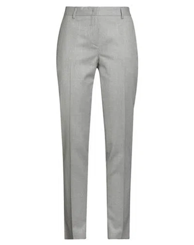Brian Dales Woman Pants Light Grey Size 8 Wool In Gray