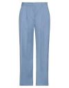 Brian Dales Woman Pants Pastel Blue Size 10 Wool In Blue