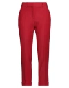 Brian Dales Woman Pants Red Size 12 Polyester, Wool, Elastane In Red