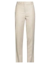 Brian Dales Woman Pants Sand Size 10 Wool, Silk, Linen, Cashmere, Elastane In Neutral