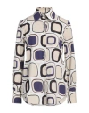 Brian Dales Woman Shirt Beige Size 6 Lyocell, Cotton
