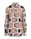 Brian Dales Woman Shirt Light Brown Size 10 Lyocell, Cotton In Beige