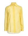 Brian Dales Woman Shirt Ocher Size 14 Cotton In Yellow