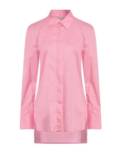 Brian Dales Woman Shirt Pink Size 6 Cotton, Polyamide, Elastane