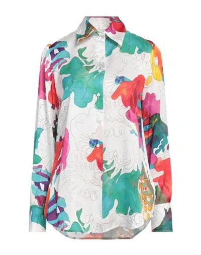 Brian Dales Woman Shirt Red Size 10 Viscose