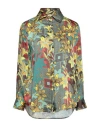 Brian Dales Woman Shirt Sage Green Size 12 Polyester In Sage Green