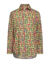 Brian Dales Woman Shirt Yellow Size 14 Cotton In Yellow