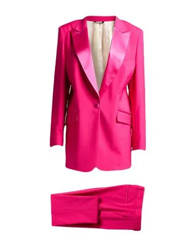 Brian Dales Woman Suit Fuchsia Size 8 Wool