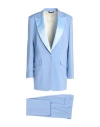 Brian Dales Woman Suit Light Blue Size 8 Wool