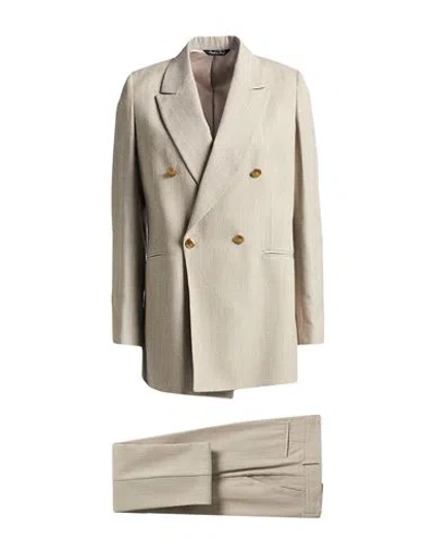 Brian Dales Woman Suit Sand Size 8 Wool, Polyamide, Silk In Beige