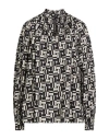 Brian Dales Woman Top Black Size 10 Viscose In Black