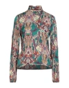 Brian Dales Woman Top Deep Teal Size 6 Viscose In Multi
